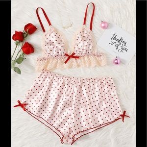 Shein heart pajama lingerie set size 4xl